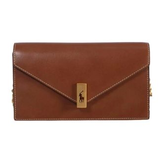 Ralph Lauren Tassen, Dames, Bruin, ONE Size, Bag Wallet With Logo