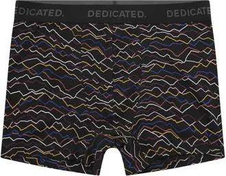 Dedicated Boxer Briefs Kalix Line Mountain Alltagsunterw&auml;sche f&uuml;r Herren | schwarz