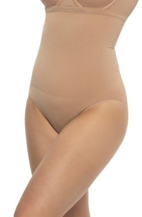 Felina Sculpting High Waist Shaper Briefs in Suede at Nordstrom, Size X-Large