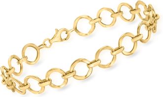 Ross-Simons 14kt Yellow Gold Circle-Link Bracelet