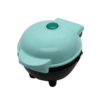 No Brand Mini Gofrera - Revestimiento Antiadherente - Verde Menta - 10,2 Cm (4 Pulgadas) - Gofres - F&aacute;cil De Usar - Gofrera Port&aacute;til Para El Desayuno