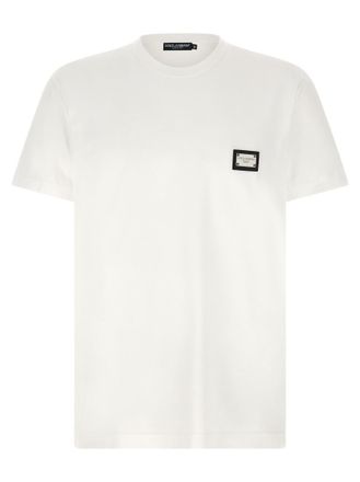 Dolce & Gabbana White Logo Plate T-shirt