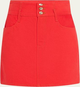 Frame Denim CH x FRAME The Corset Mini Skirt