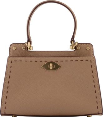 Pourchet Trianon Bicolore - Dames - Handtassen - Beige - ONE Size - Leer - Tassen