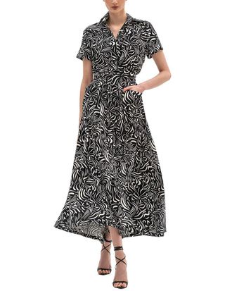 BGL Fashion Sleeveless Linen-Blend Midi Dress