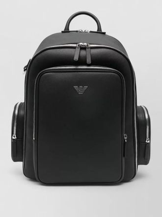 Emporio Armani backpack top handle adjustable shoulder straps