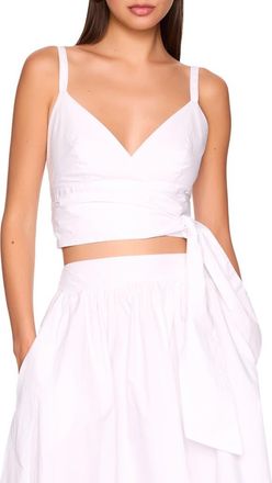 Susana Monaco Cotton Poplin Wrap Tank in Sugar at Nordstrom Rack, Size X-Large