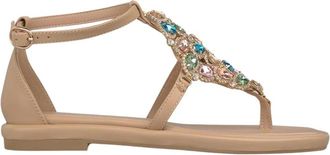 Alma En Pena Sandaal met bedekte hak - Dames - Sandalen - Beige - 38 EU - Schoenen