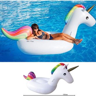 Trade Shop Trade Shop - Unicornio Moda Lujo Montable Gigante 135 X 90 Cm Caballo Arco Iris