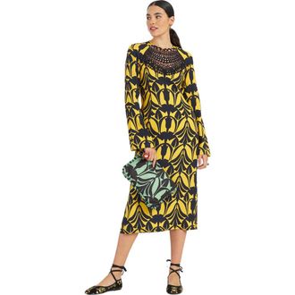 La DoubleJ Wednesday Dress With Macrame Papyrus Gold at Nordstrom, Size X-Small