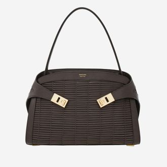 Ferragamo Hug Soft Leather Shoulder Bag
