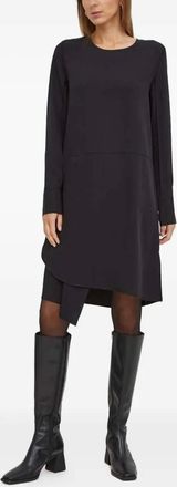 Tiger Of Sweden Abito asimmetrico a maniche lunghe - Nero