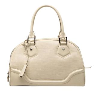 Louis Vuitton Pre-owned Handbags, female, White, Size: ONE SIZE Pre-owned Bowling Montaigne PM Epi Handbag
