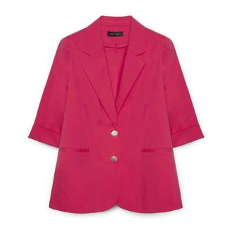 Fiorella Rubino Dames, Jassen, Rood, Maat: 5XL Katoen