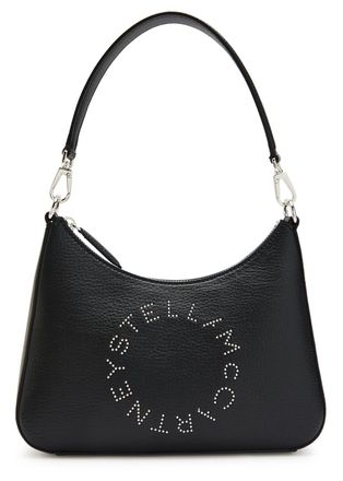 Stella McCartney Stella Mccartney Studded-logo Faux Leather Shoulder bag - Black - One Size