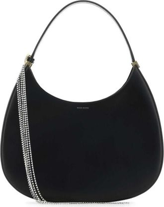 Magda Butrym Black Leather Vesna Large Shoulder Bag
