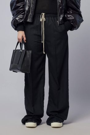 Rick Owens Woven Pants - Dietrich Drawstring Black