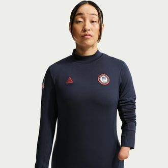 Nike Womens Nike ACG x United States Paralympic Team Dri-FIT ADV UV Top in Blue | IB2666-451