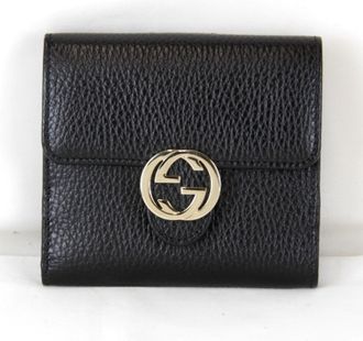 Gucci Black Leather Wallet (Bi-Fold) (Pre-Owned)