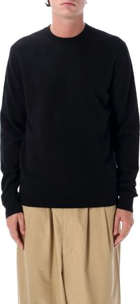 Comme Des Gar&ccedil;ons Black Merino Wool Crewneck Sweater