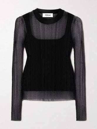 Sportmax Maglia A Coste - Nero
