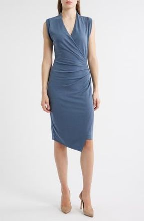BOSS Ecupri Ruched Body-Con Dress in Tanzanite at Nordstrom Rack, Size X-Large