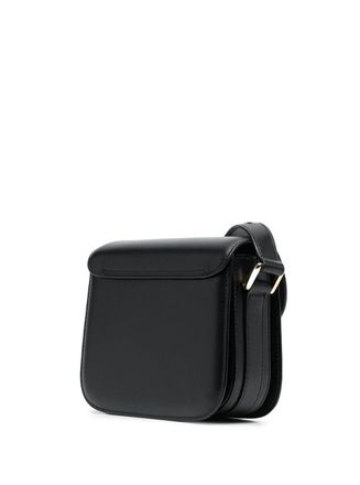 A.P.C. Womens Mini Crossbody Bag Grace Black Leather Cow Shoulder