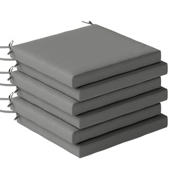 OUTSUNNY Cojines para sillas 46x42x7 cm gris oscuro