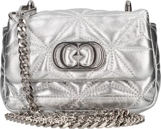 La Carrie Tassen.. Zilver - Dames - Schoudertassen - Grijs - ONE Size - Leer - Tassen