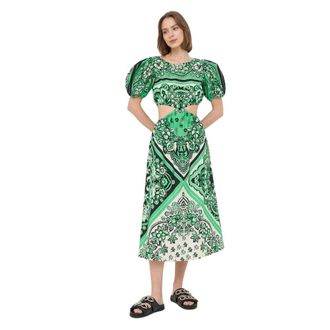 Red Valentino Dames, Jurken, Veelkleurig, Maat: M Katoen
