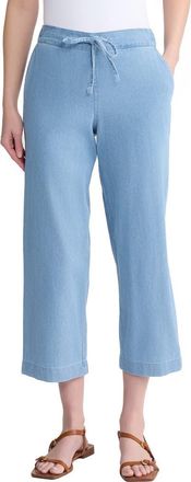 Jones New York Crop Straight Leg Pants in Pisces Wash at Nordstrom, Size Large