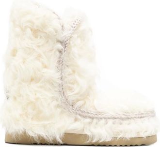 Mou Eskimo 24 boots - women - Goat Fur/Sheepskin/Polyethylene vinyl acetate (PEVA)/Rubber - 39 - Neutrals