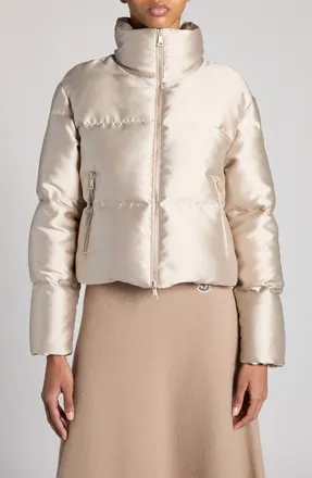 Moncler Bonnelles Down Puffer Jacket in Beige at Nordstrom, Size 0