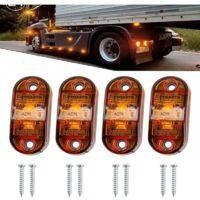 OEM Adecuado Para Un Juego De 4 Luces De Posici&oacute;n Laterales Led Impermeables, Aplicables A Remolques, Furgonetas, Autocaravanas, Camiones Y Barcos, 12v/24