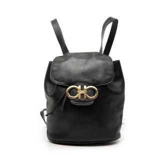 Ferragamo Pre-owned Ferragamo Leather Double Gancini Backpack Ladies XBBO5NL4TUJCHH6I