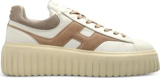 Hogan White Color Block Sneakers