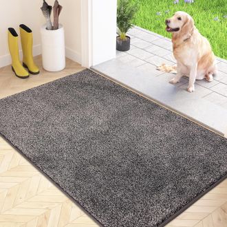 OEM Felpudo Atrapapolvo, Alfombra Antideslizante Lavable A M&aacute;quina, Microfibra Suave Y Absorbente Para Perros, Felpudo De Entrada De 60 X 40 Cm