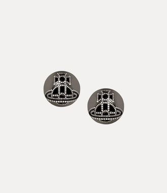 Vivienne Westwood Lennie Earrings Ruthenium-white-cz Cubic Zirconia Women