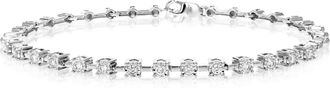 Vir Jewels 1/2 cttw Round Cut Lab Grown Diamond Tennis Bracelet in.925 Sterling Silver Prong Set 7 Inch