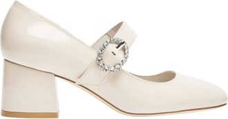 Stuart Weitzman Sloane 60 Mary Jane - Dames - Schoenen - Wit - Maat: 41 EU Leer