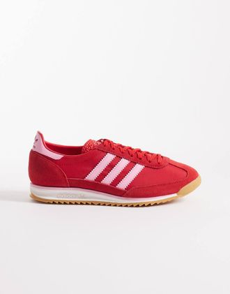 adidas Originals SL 72 OG - Sneakers rosse e rosa-Rosso