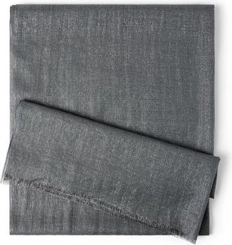 Brunello Cucinelli Sparkling scarf in Anthracite at Nordstrom