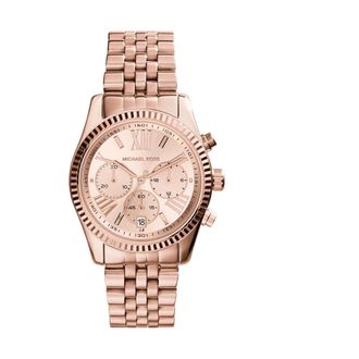 Michael Kors Lexington Chronograaf Horloge - Dames - Horloges - Roze - ONE Size - Accessoires