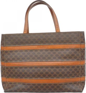 Celine Brown Pvc Tote Bag (Pre-Owned)