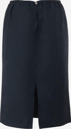 Carven Womens Skirt Nylon Dark Navy Polyester
