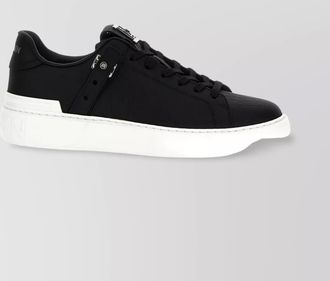 Balmain quilted eyelet rubber sole sneakers