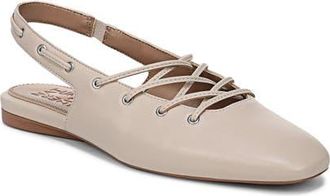 Naturalizer Cove Slingback Flat in Ivory Mist Leather at Nordstrom, Size 8.5