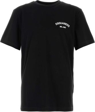 Dsquared2 Black Cotton T Shirt