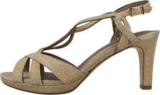 La Strada 2501281 Sandalia Tac&oacute;n de Fiesta - Dames - Sandalen met hakken - Geel - 38 EU - Schoenen