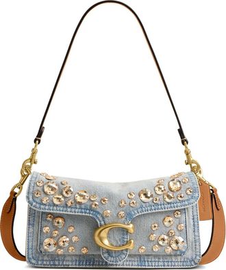Coach Borsa a spalla Tabby con decorazione - Blu